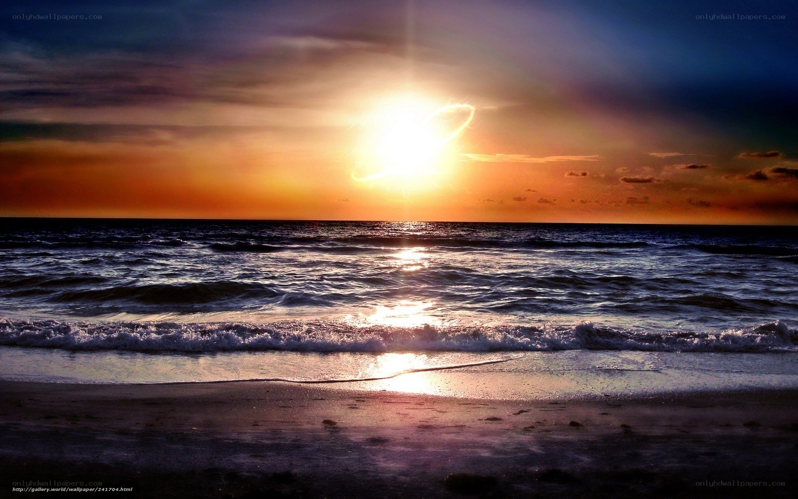 sunset at the beach