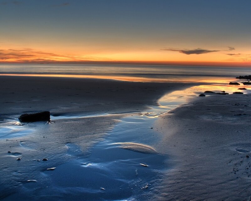 sunset at the beach