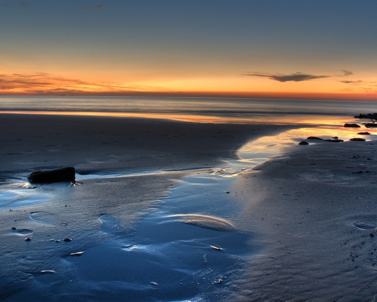 sunset at the beach