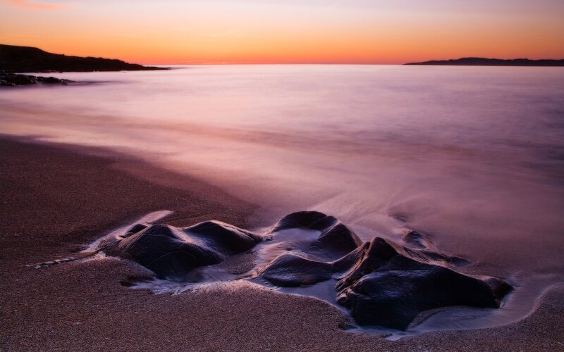 sunset at the beach
