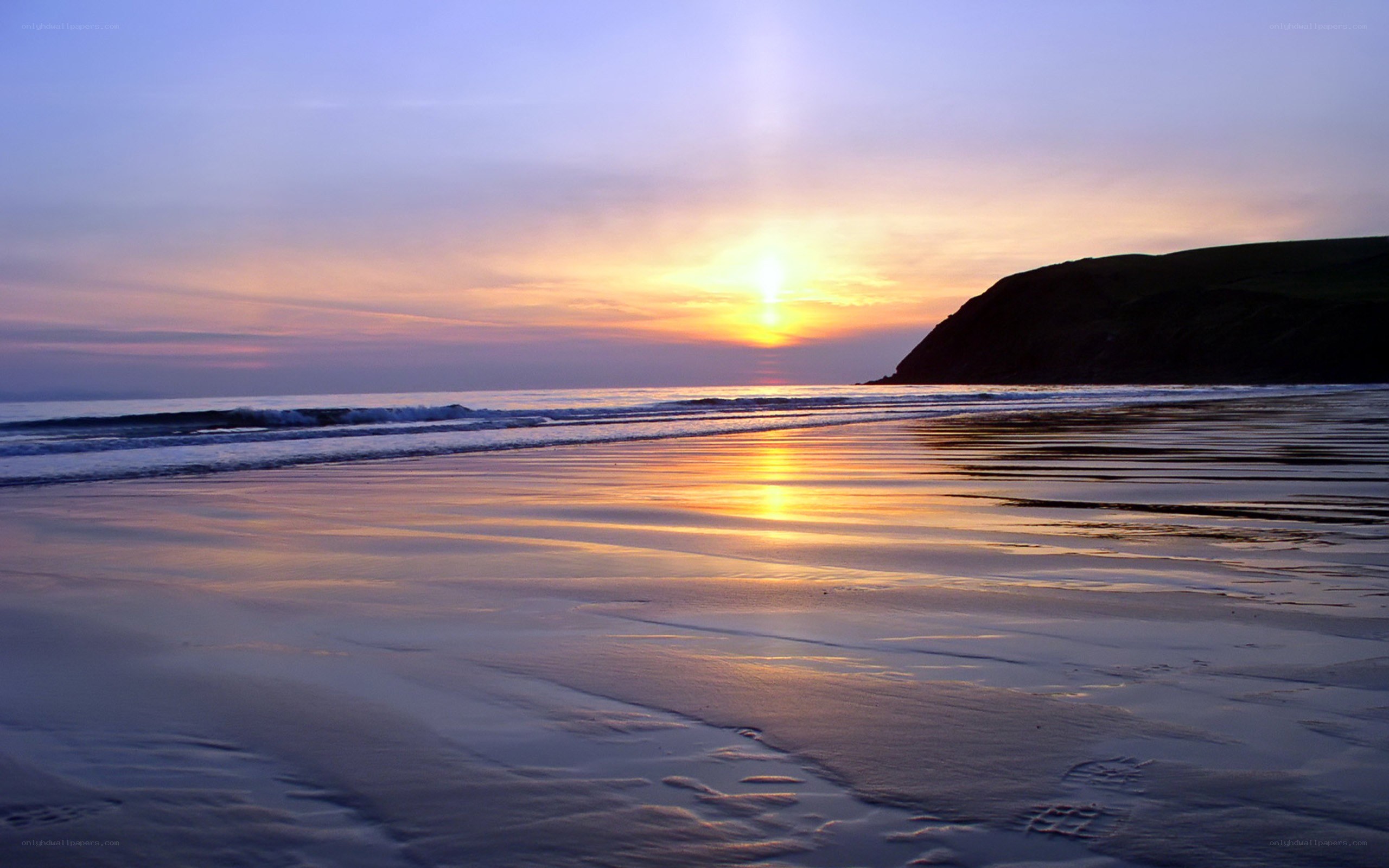 sunset at the beach