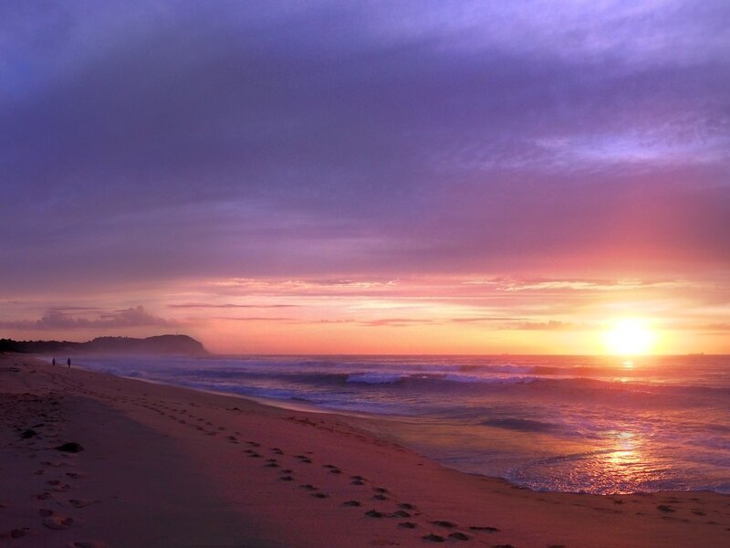 Sunset at the beach
