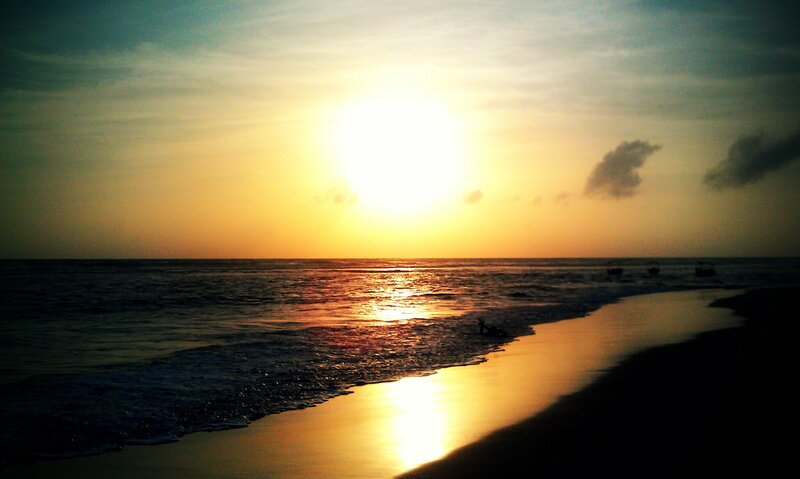 sunset at the beach