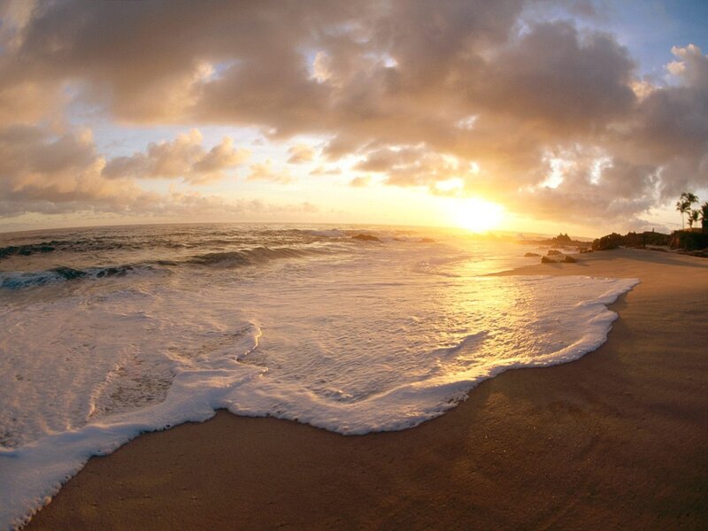 sunset at the beach