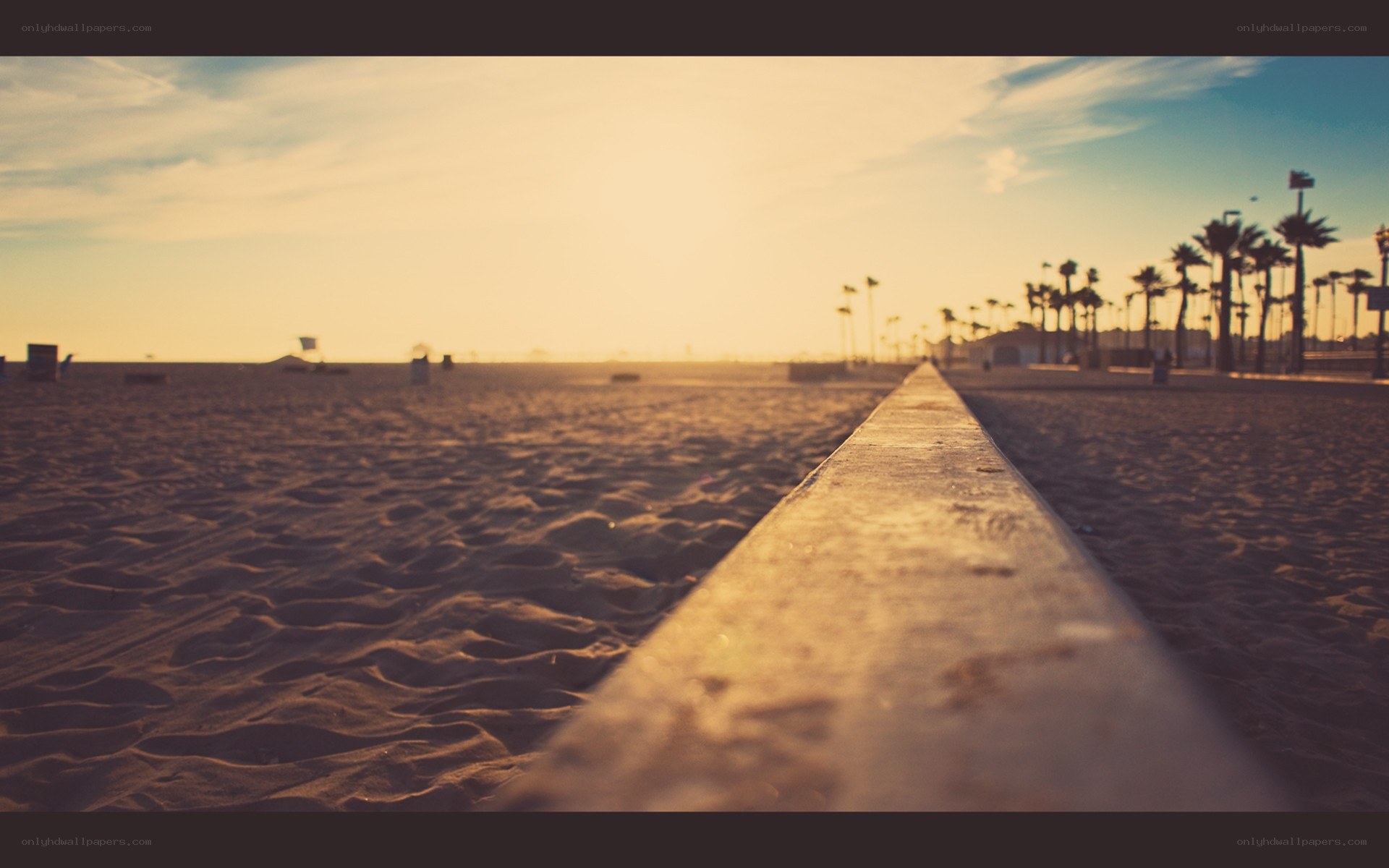 sunset at the beach