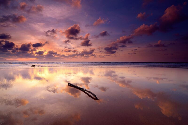 Sunset at the beach