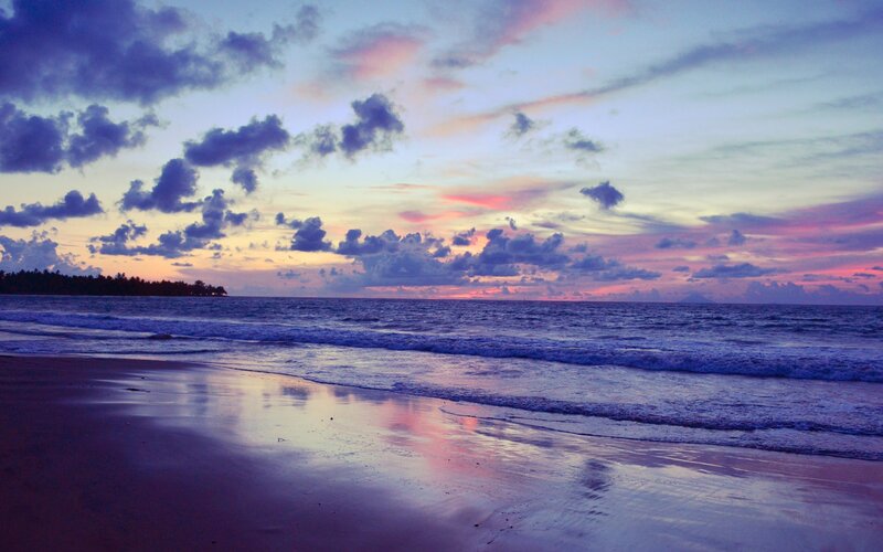sunset at the beach