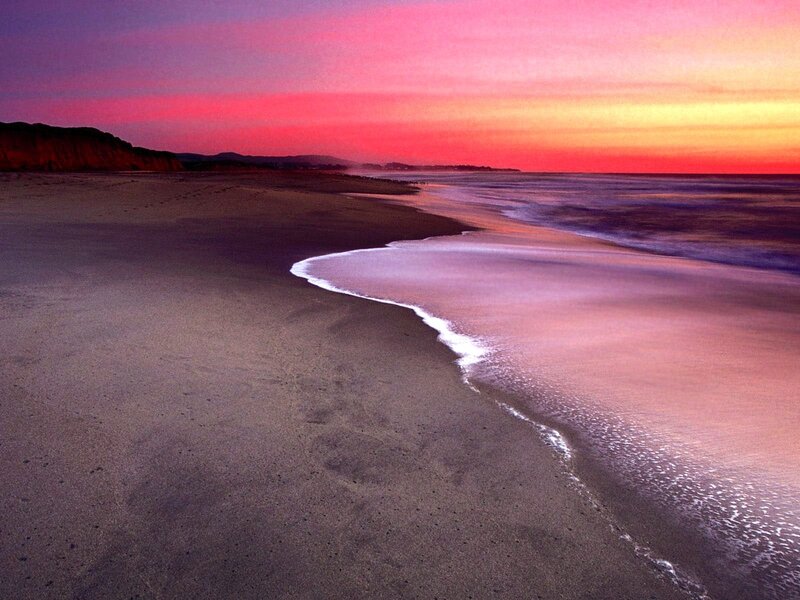 sunset at the beach