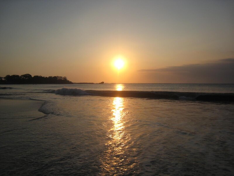 sunset at the beach