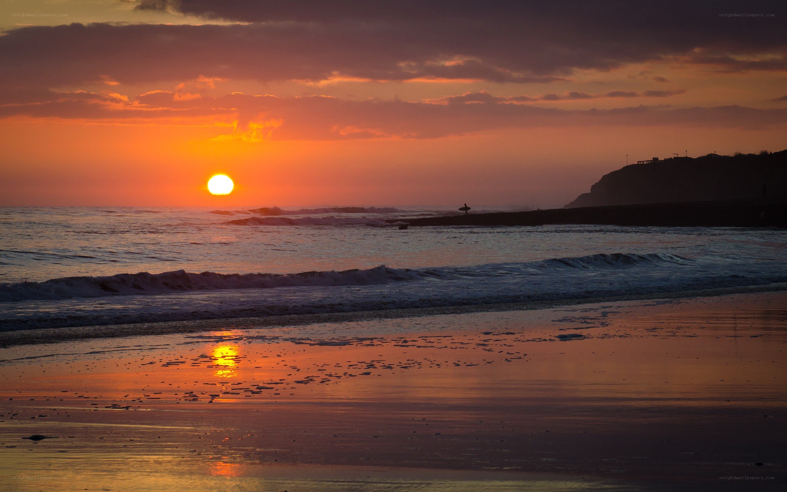 Sunset at the beach