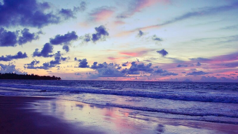 sunset at the beach