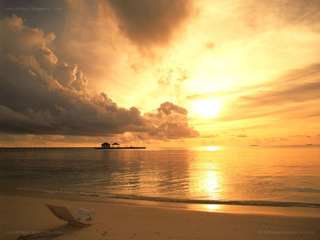 sunset at the beach