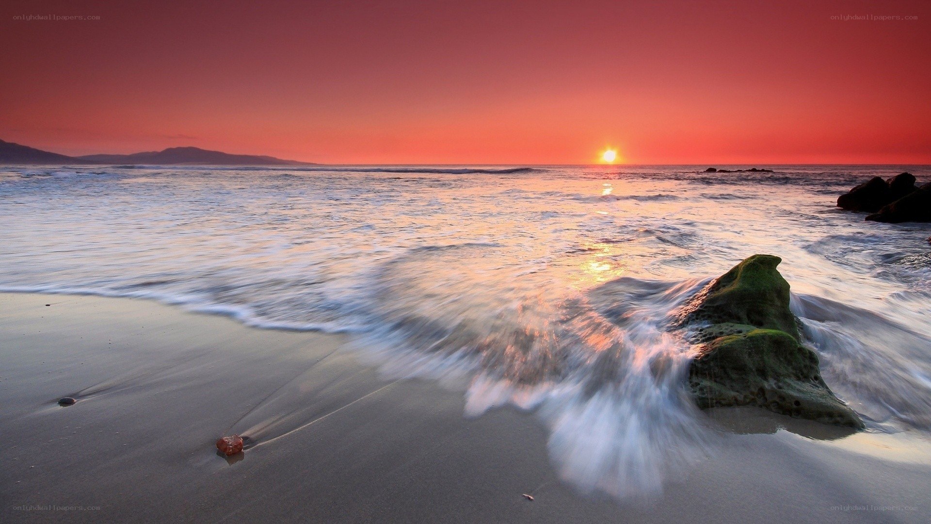sunset at the beach