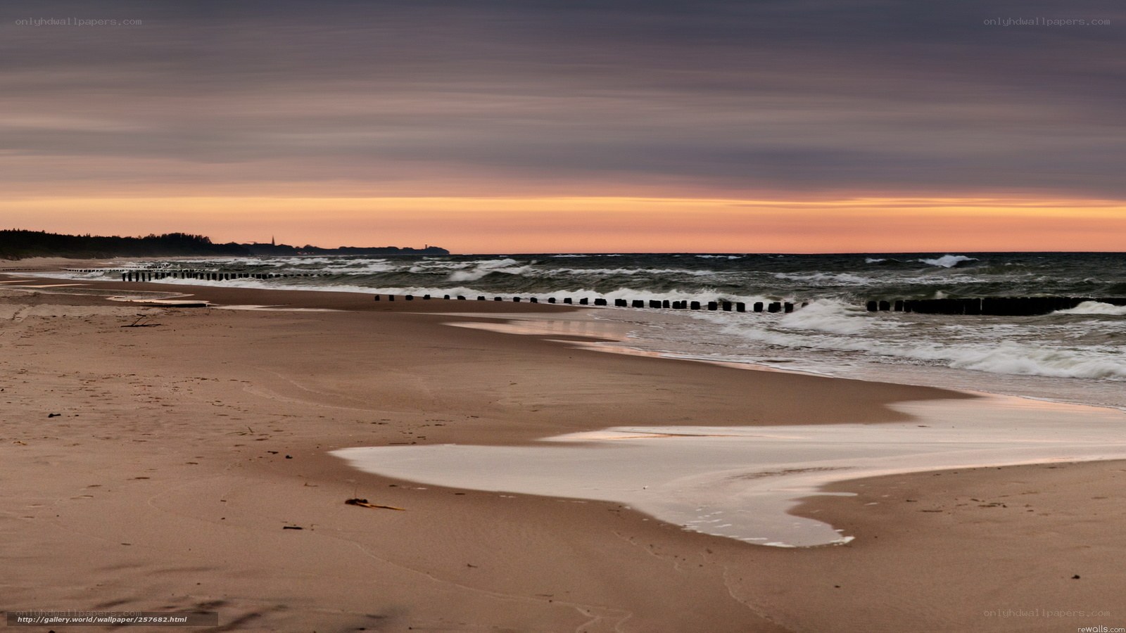 sunset at the beach