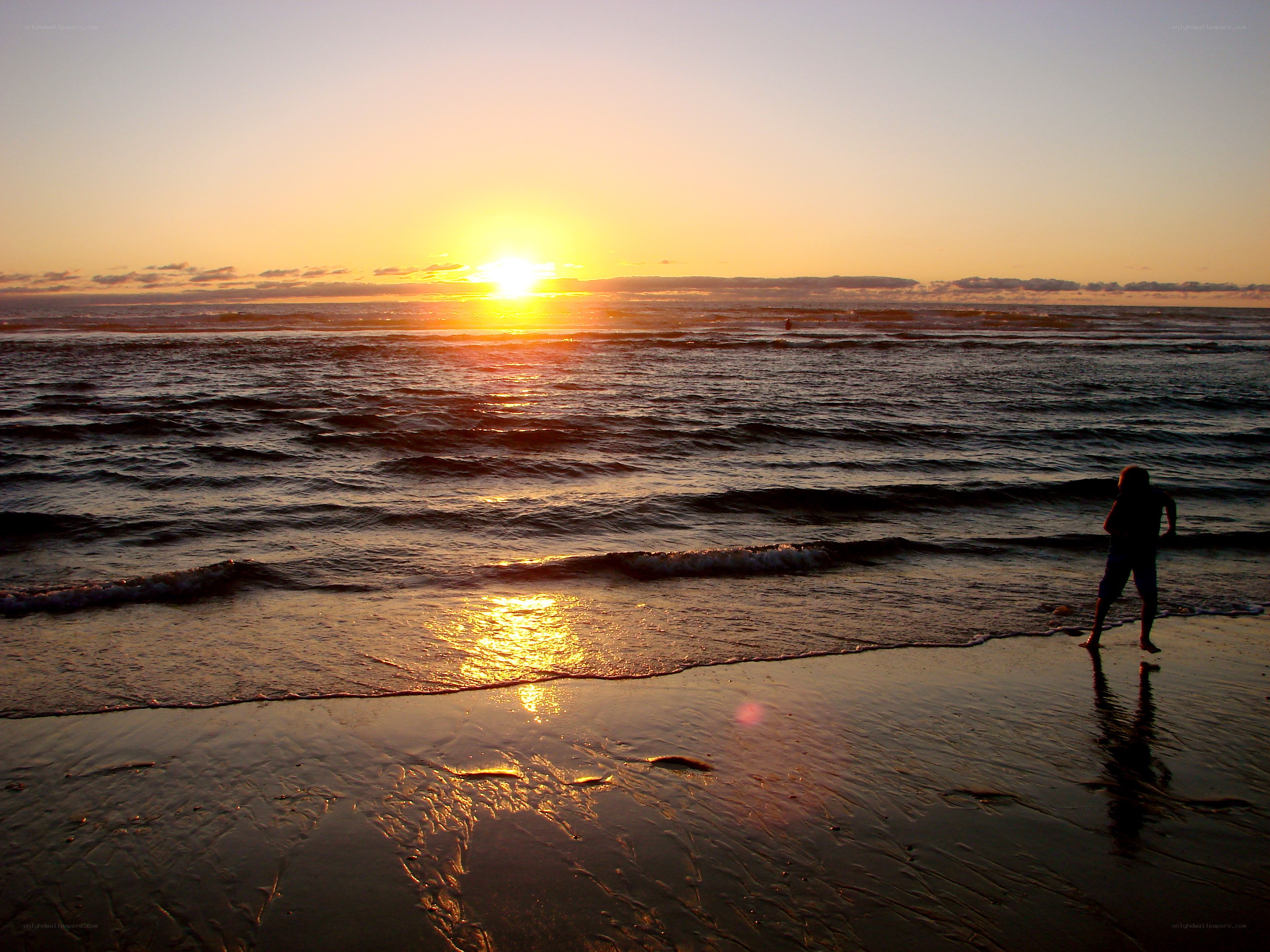 Sunset at the beach