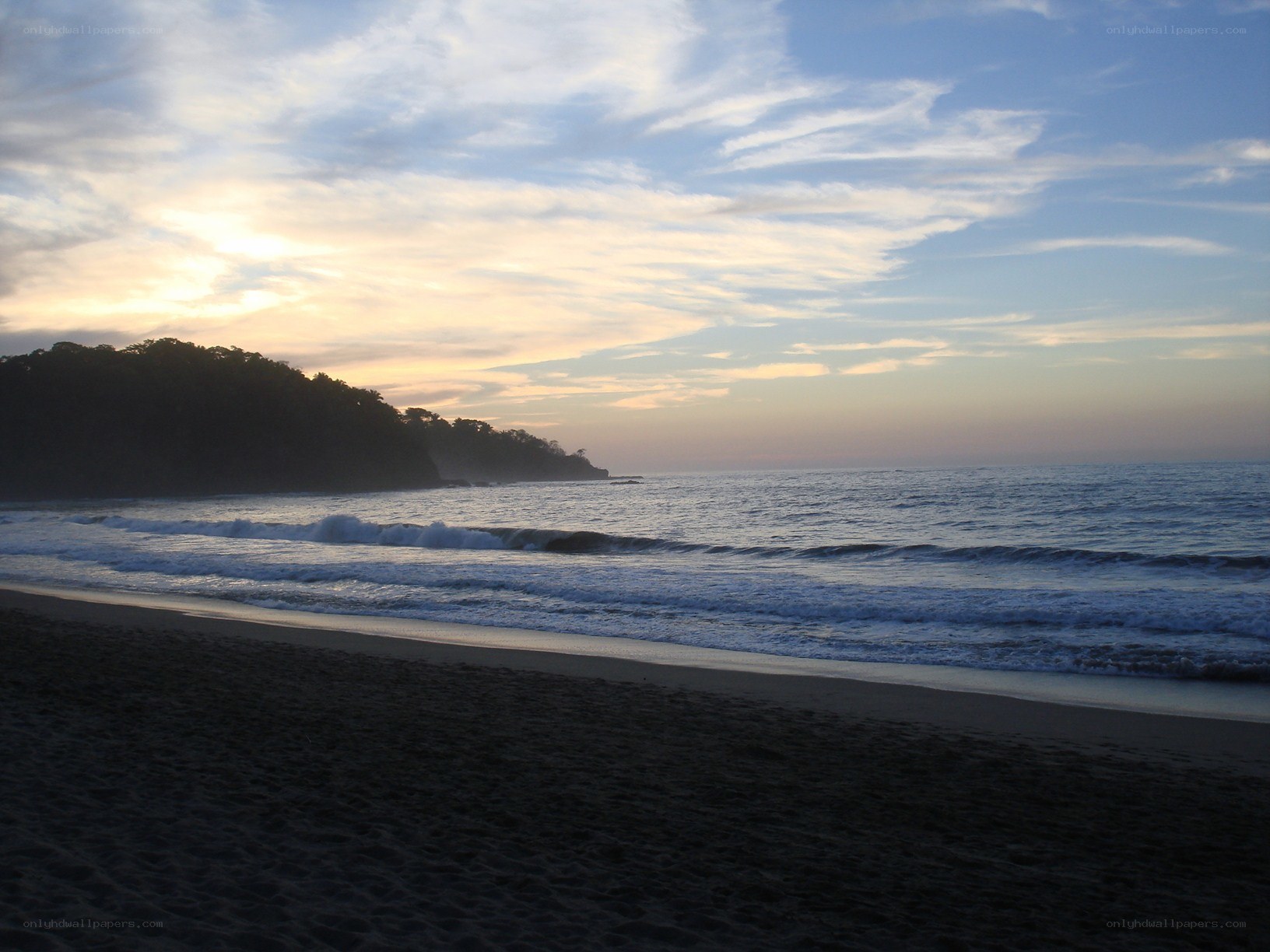 sunset at the beach