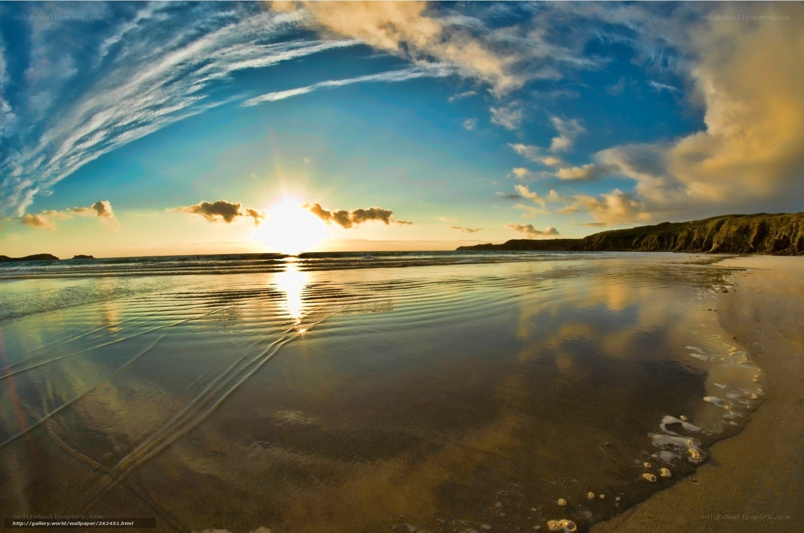 Sunset at the beach