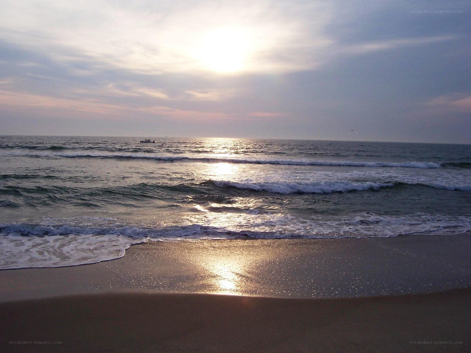 sunset at the beach