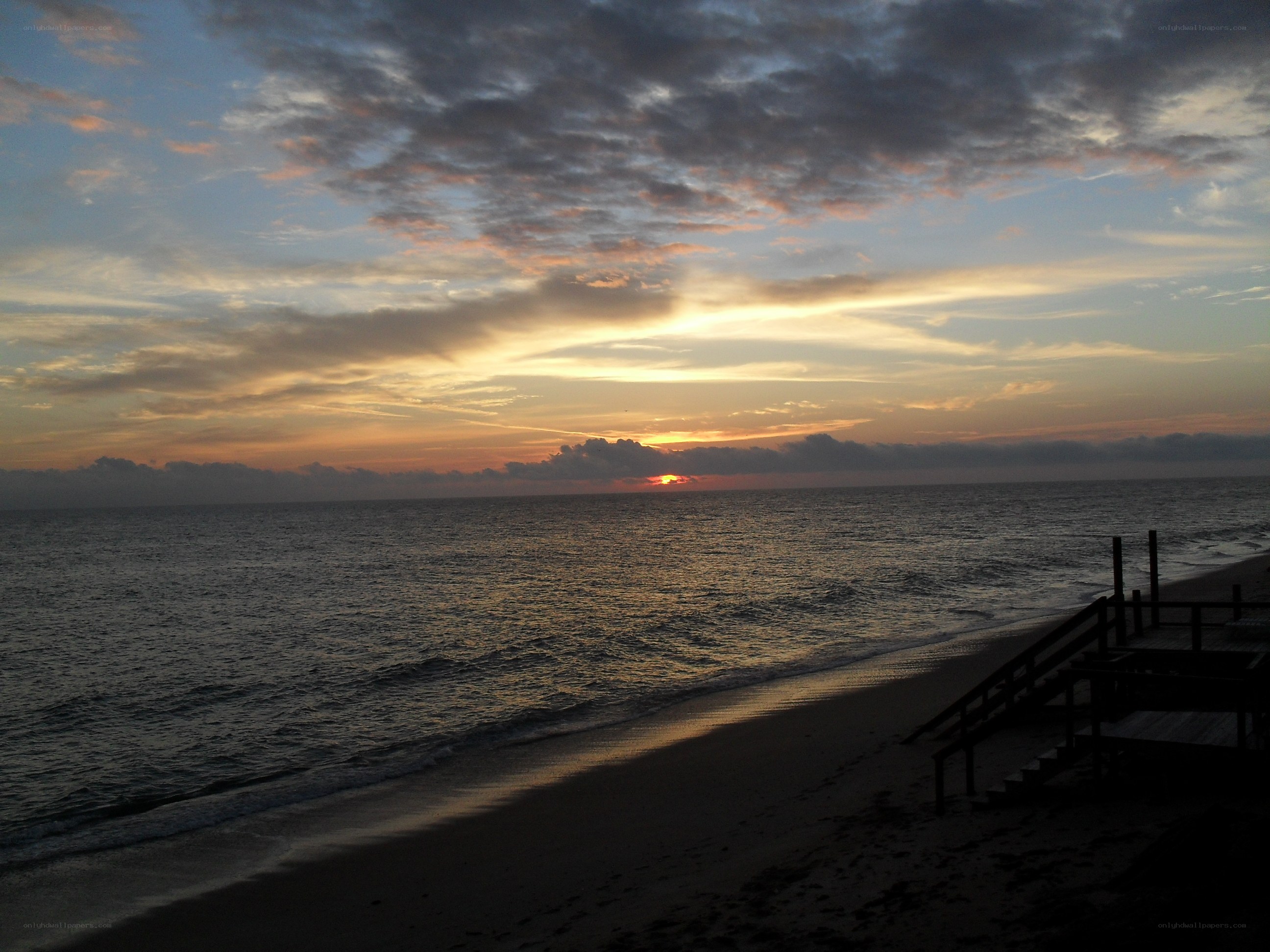 sunset at the beach