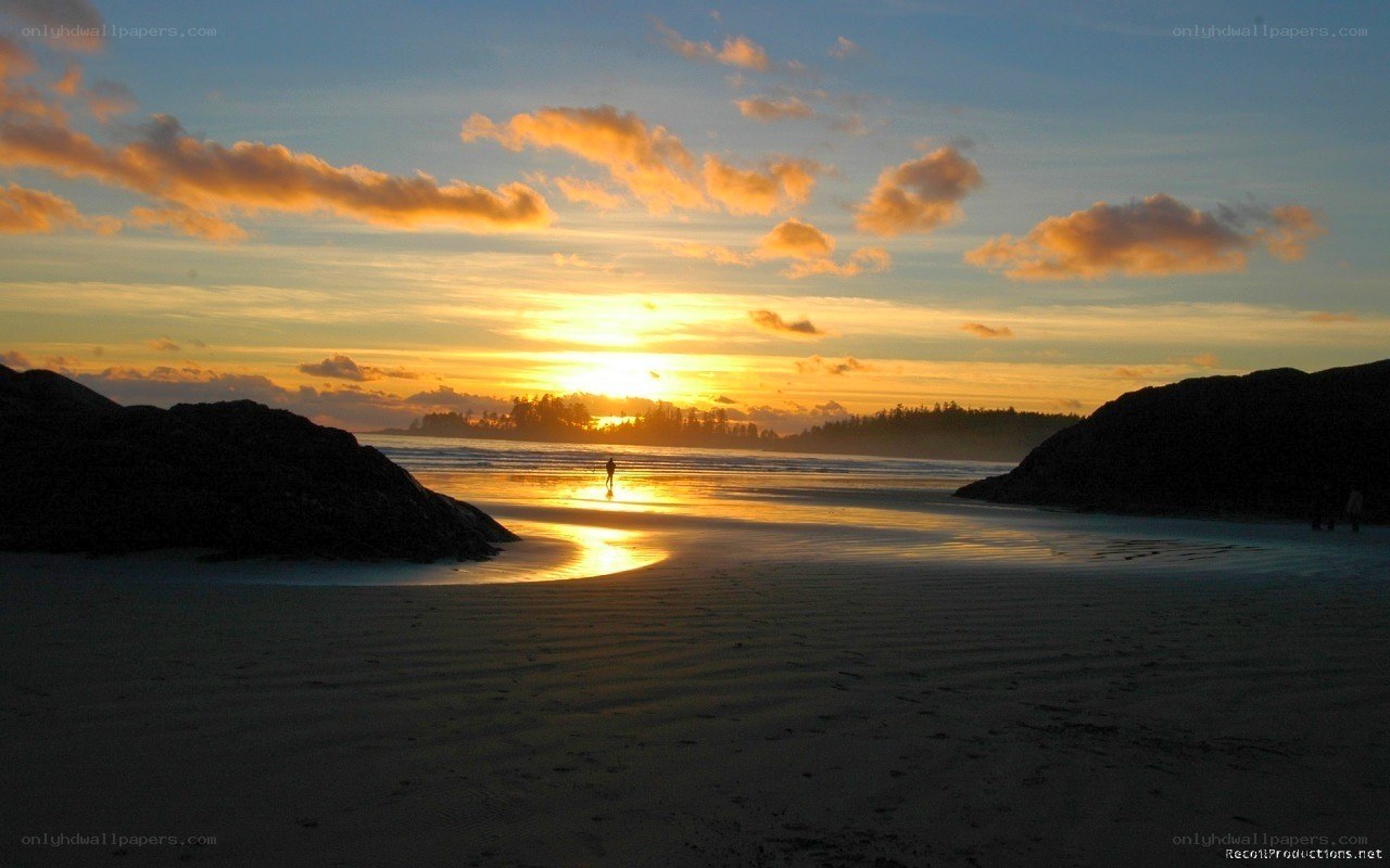 sunset at the beach