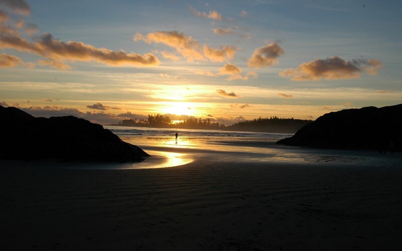 sunset at the beach