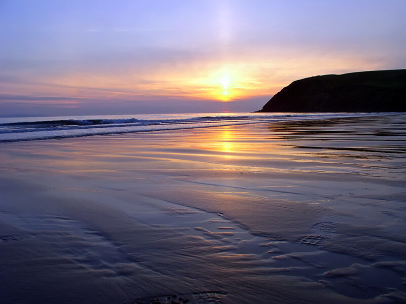 Sunset at the beach