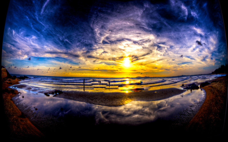 Sunset at the beach