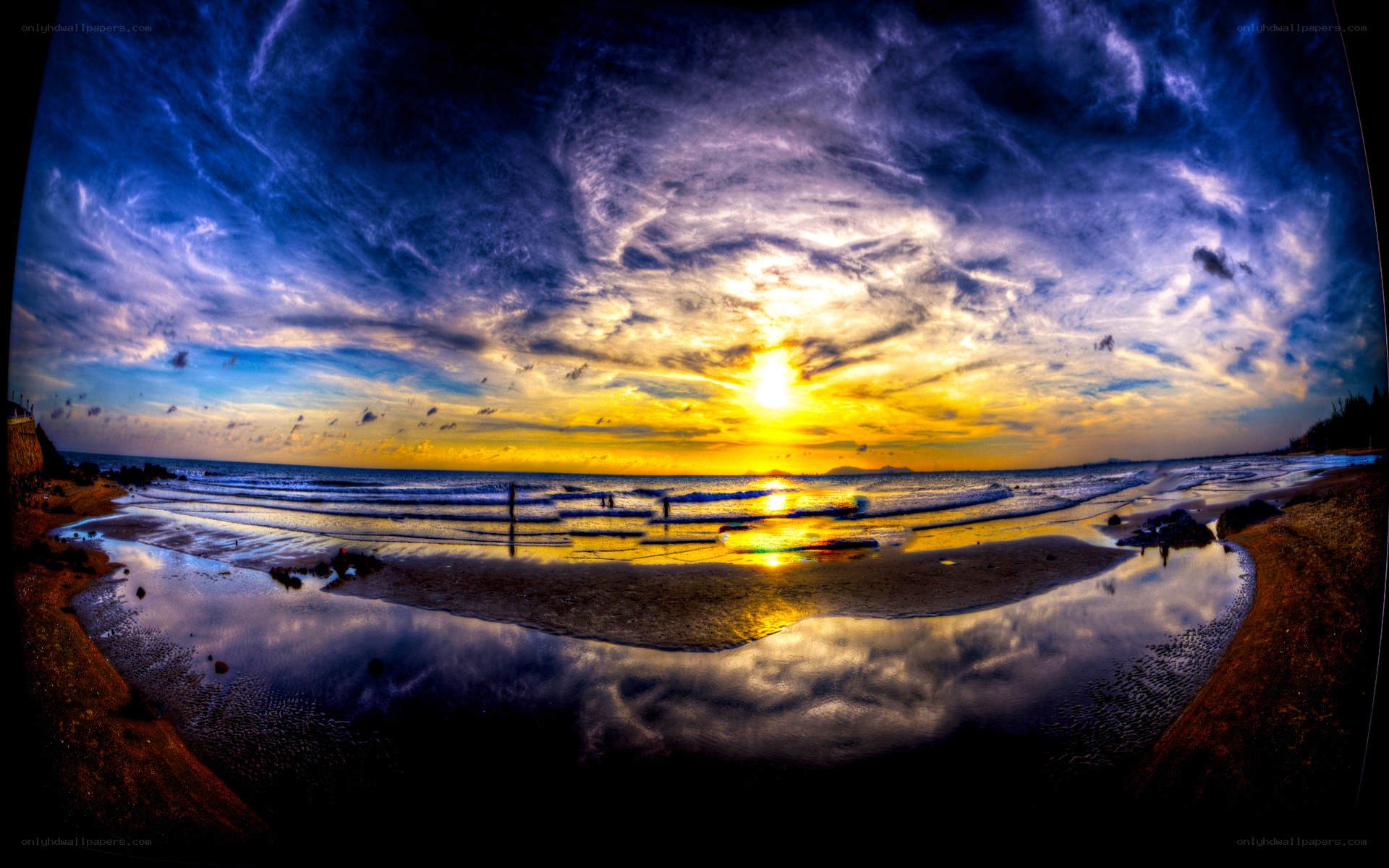 Sunset at the beach