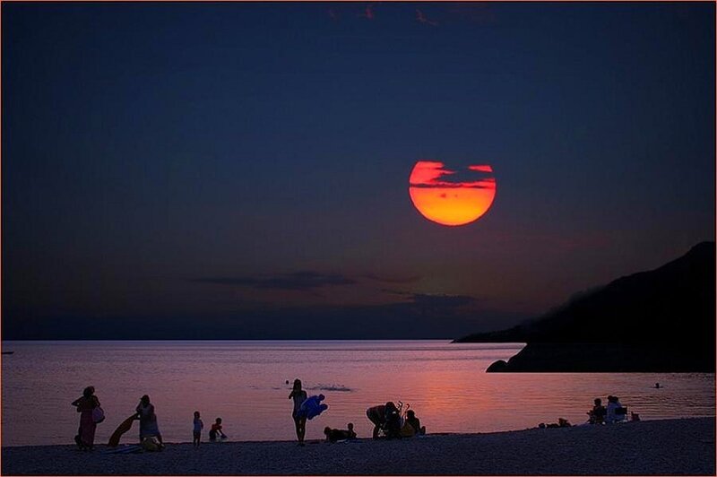 Sunset at the beach