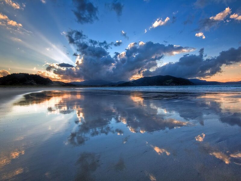 Sunset at the beach
