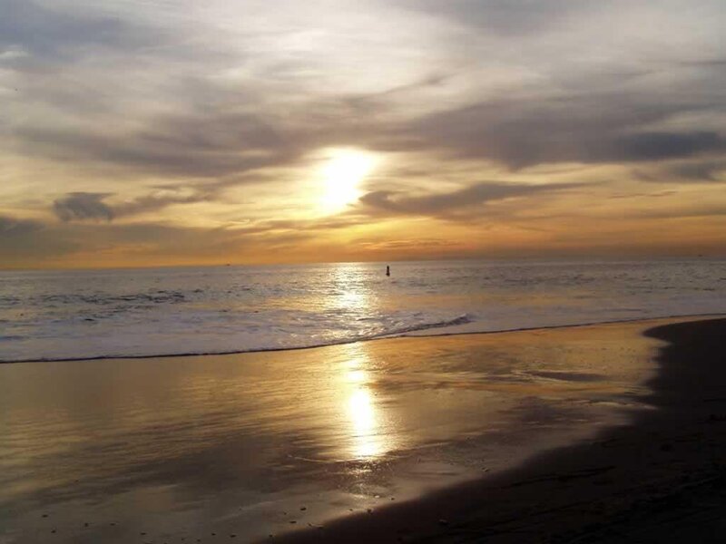 sunset at the beach
