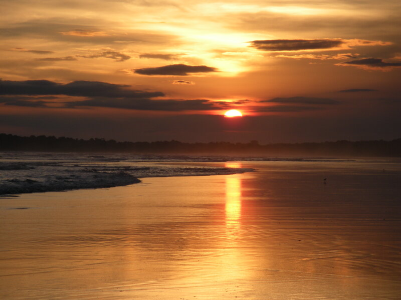 sunset at the beach