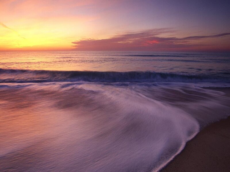 sunset at the beach