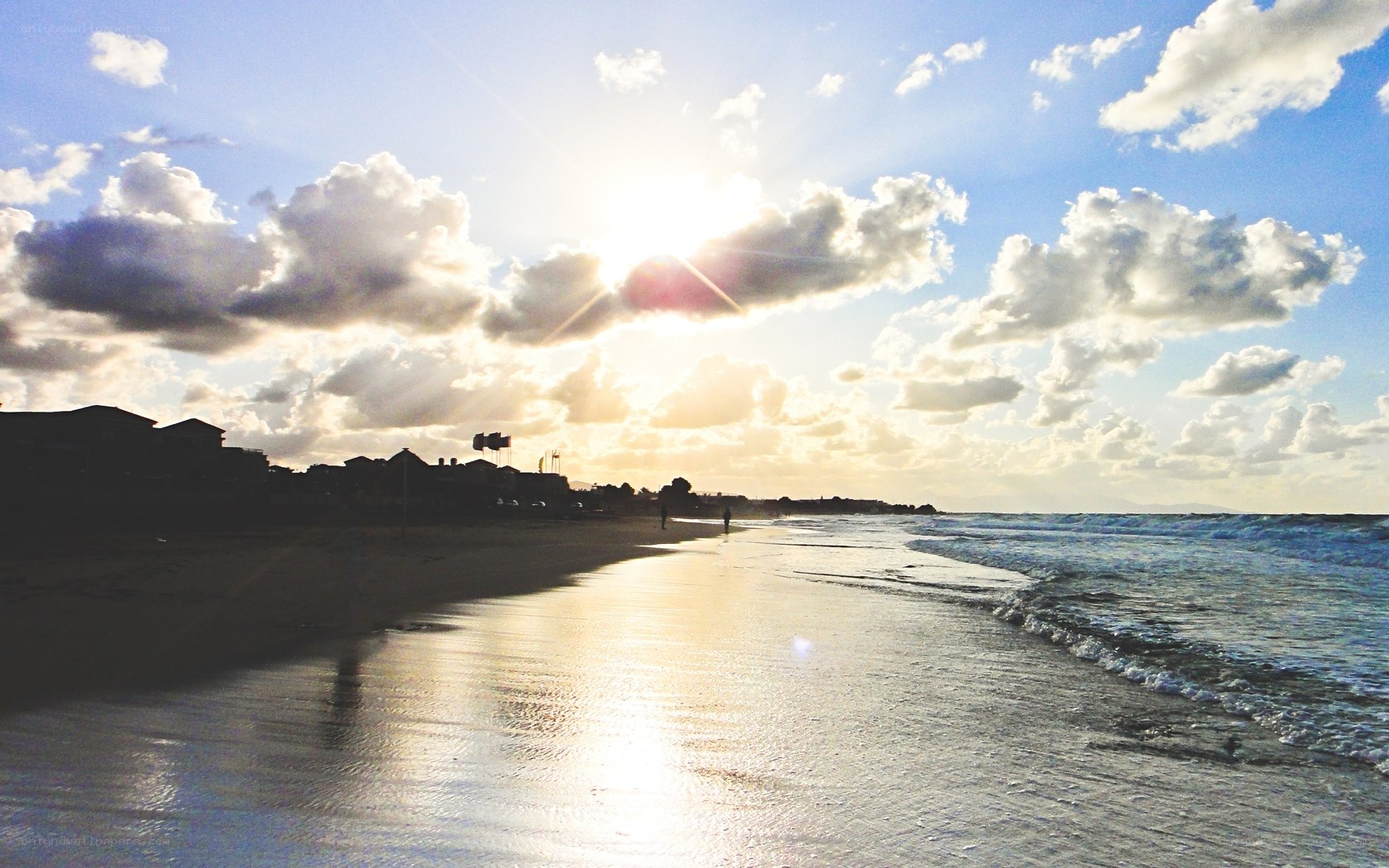 sunset at the beach