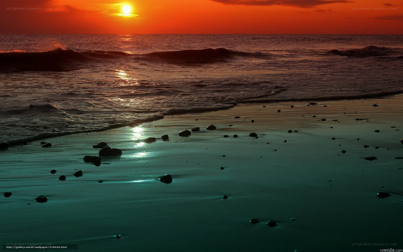 sunset at the beach