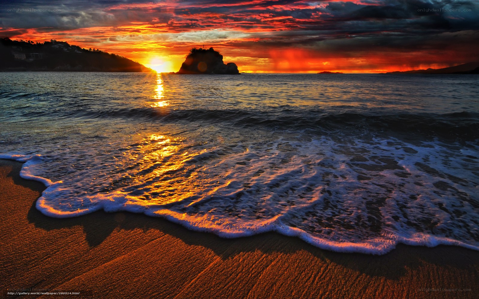 Sunset at the beach