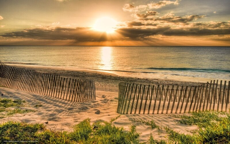 sunset at the beach