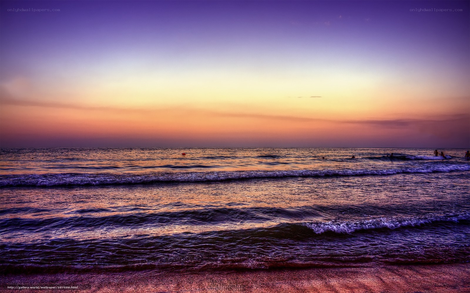 sunset at the beach