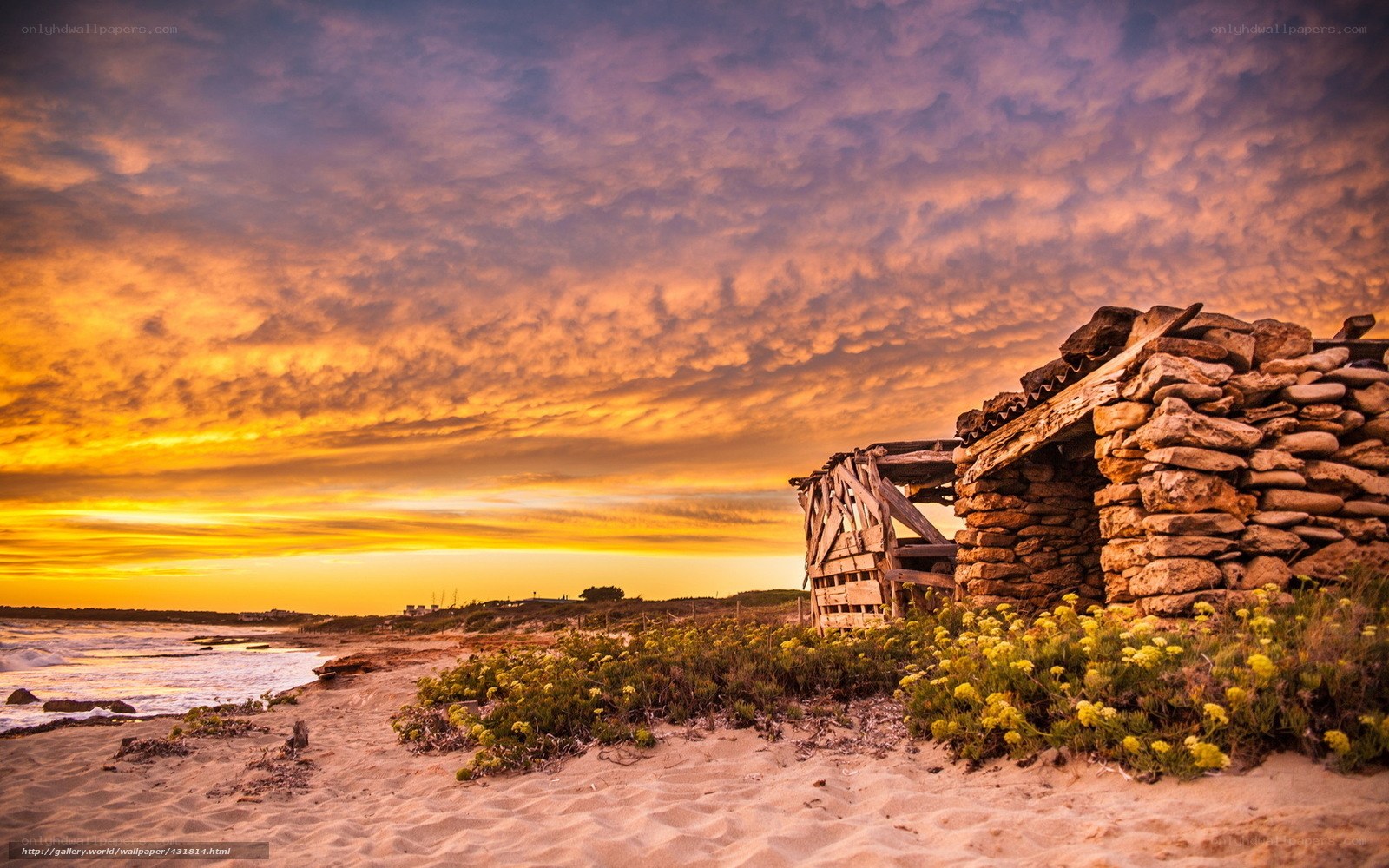 Sunset at the beach shack