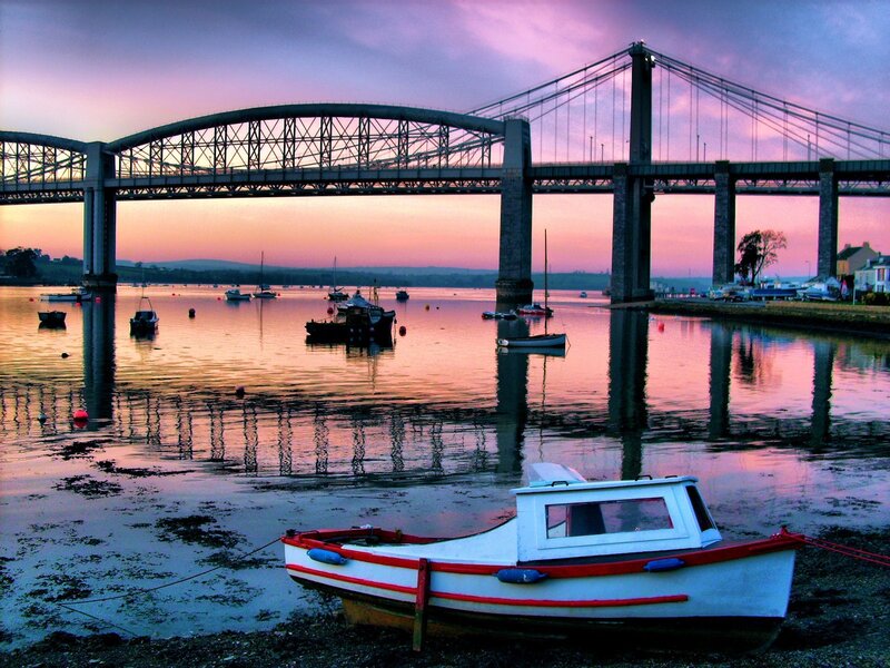 Sunset at the bridge