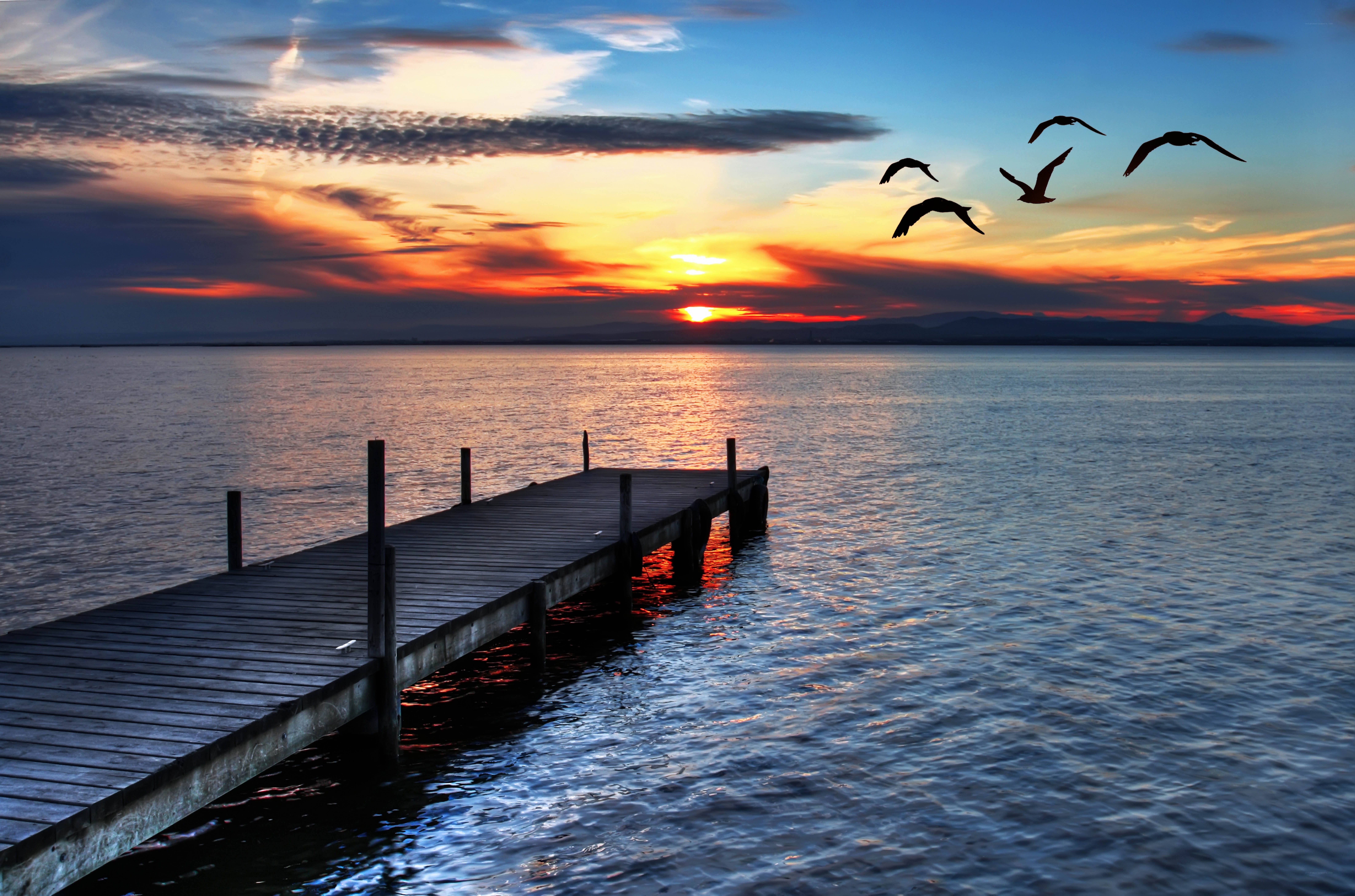 Sunset at the dock