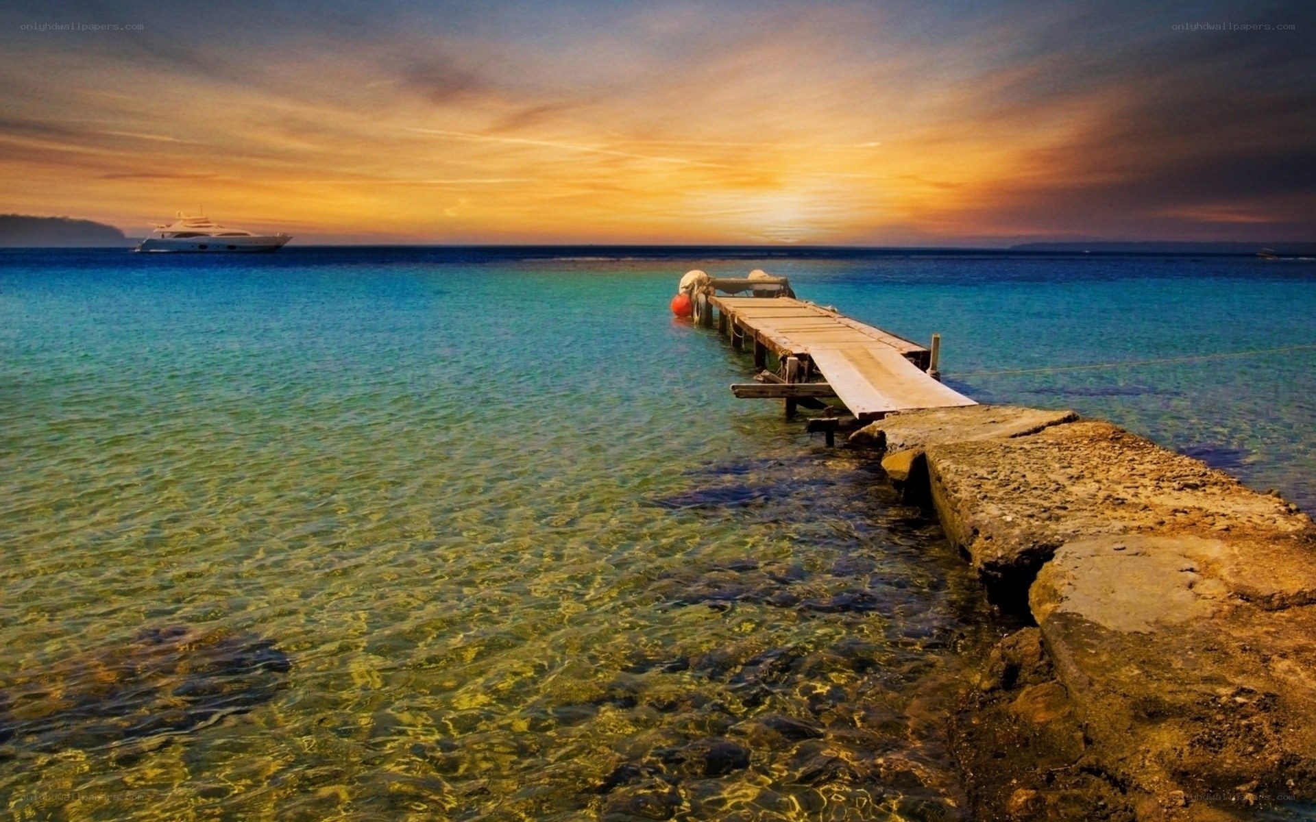 Sunset at the dock