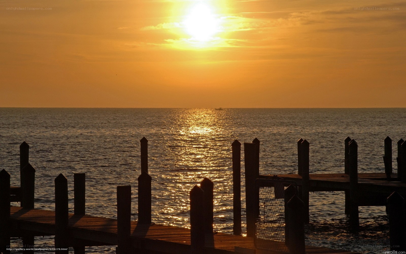 sunset at the dock