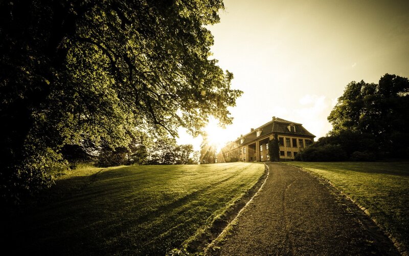 Sunset at the estate