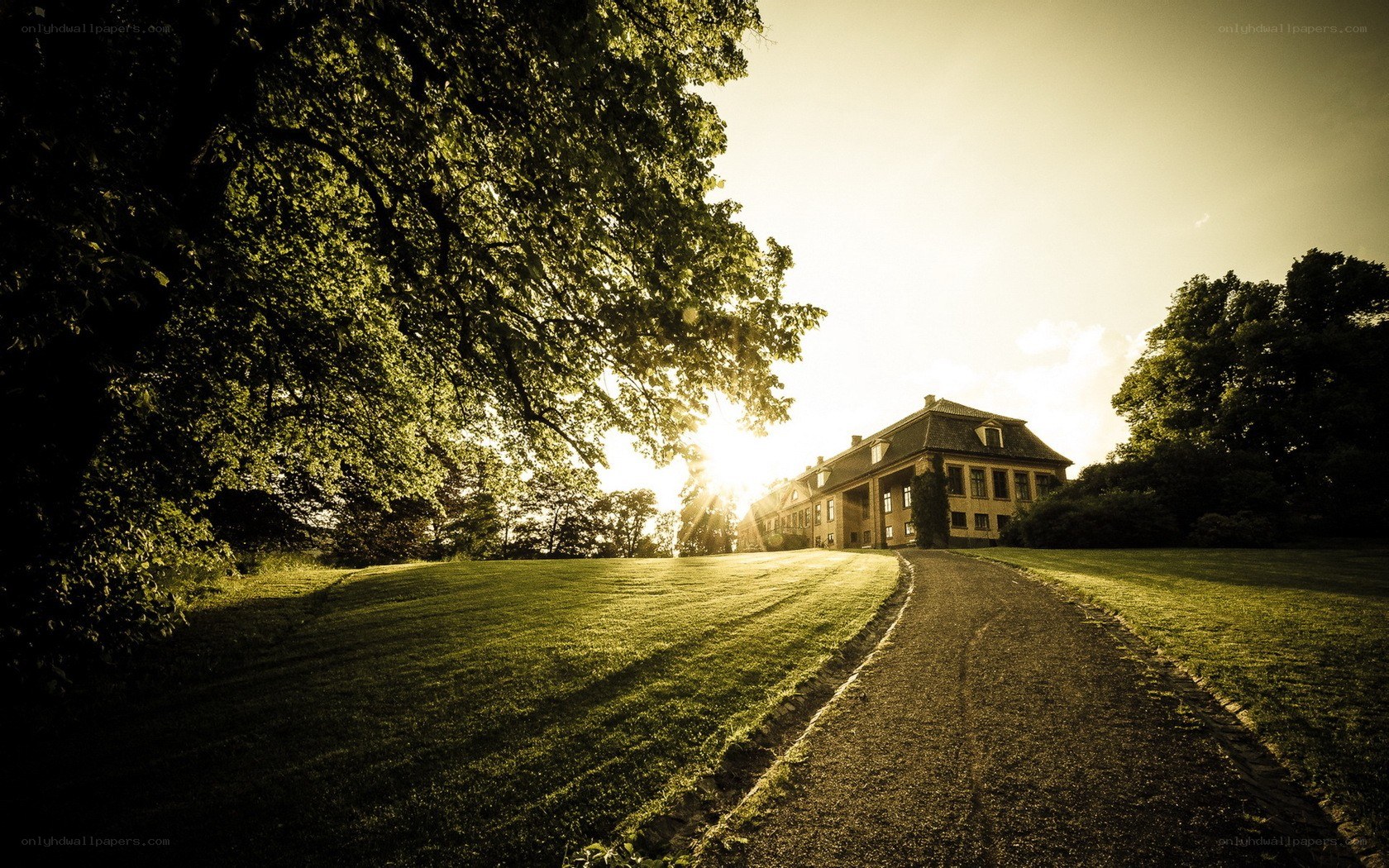 Sunset at the estate