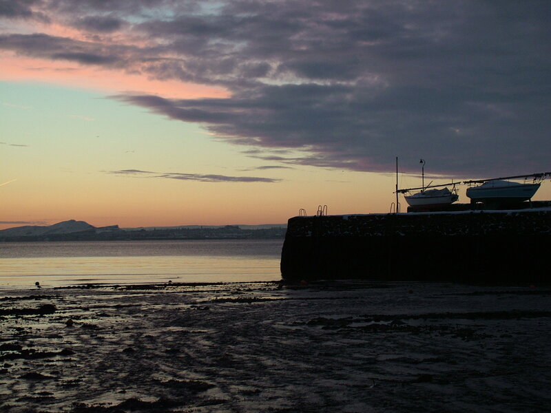 Sunset at the harbor