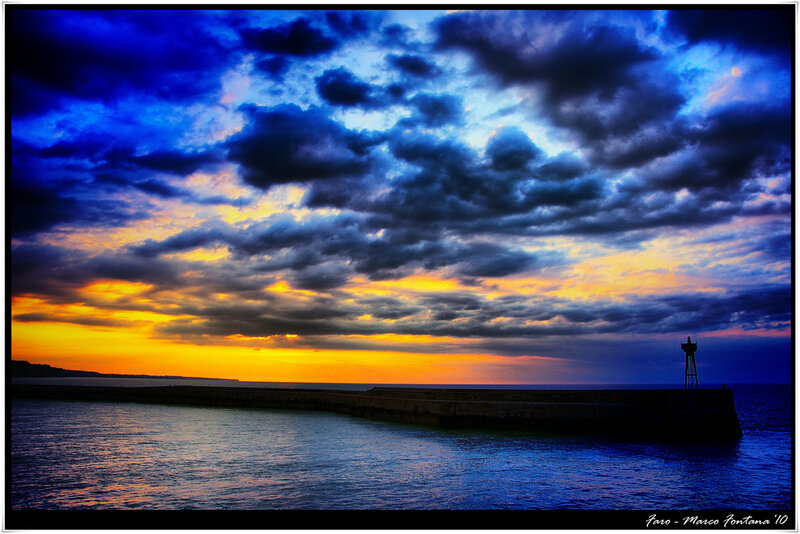 Sunset at the harbor