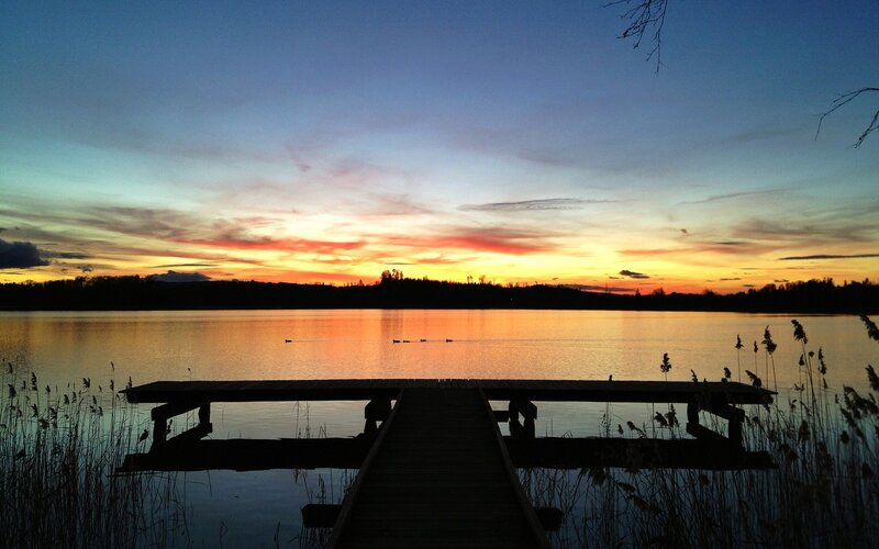 Sunset at the lake