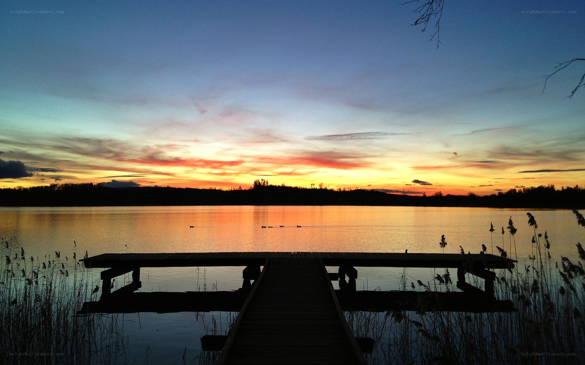 Sunset at the lake