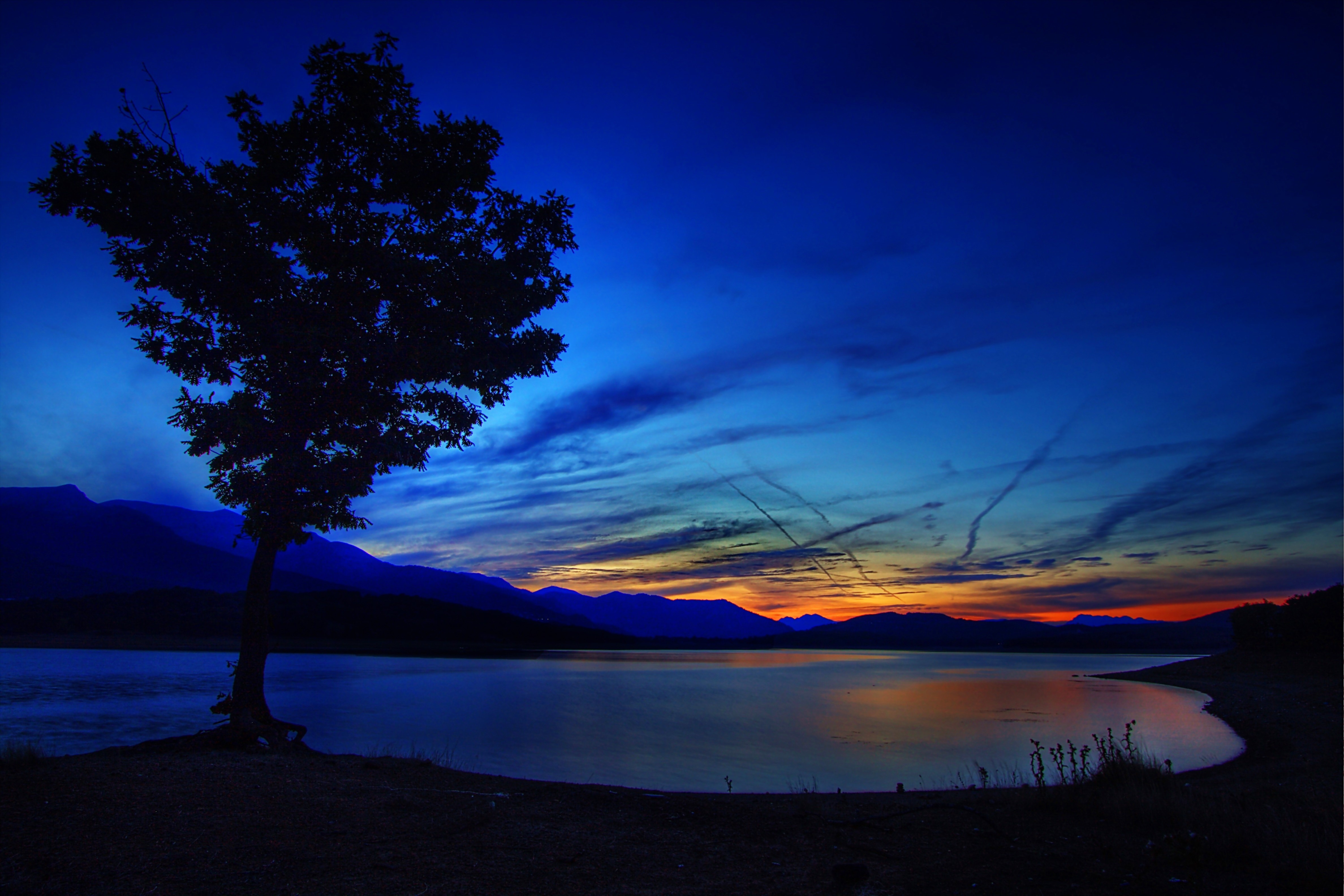 sunset at the lake